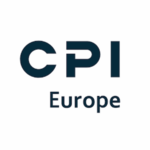 CPI Europe Logo. Dunkelblaues CPI Europe Logo auf weißem Hintergrund. Corporate Branding.